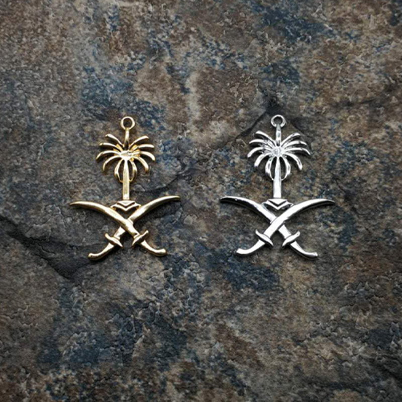 Ethnic Fashion Logo - สัญลักษณ์ของซาอุดีอาระเบียโลโก้ Saudi GOLD Rosary มุสลิมพู่ทุกอย่างใหม่