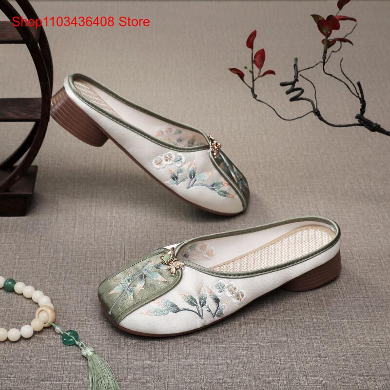 รองเท้าแตะปักลายใหม่สำหรับใส่ใ - Ethnic Fashion Style บทวิจารณ์และราคา