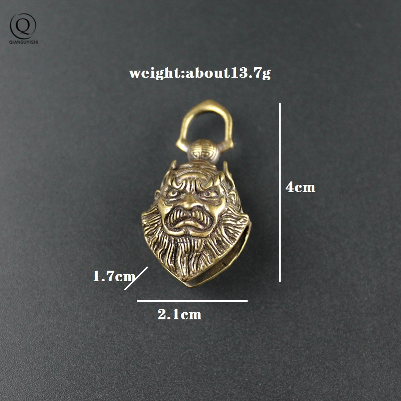 Vintage Brass Zhong Kui จีน Ma - Ethnic Fashion World บทวิจารณ์และราคา